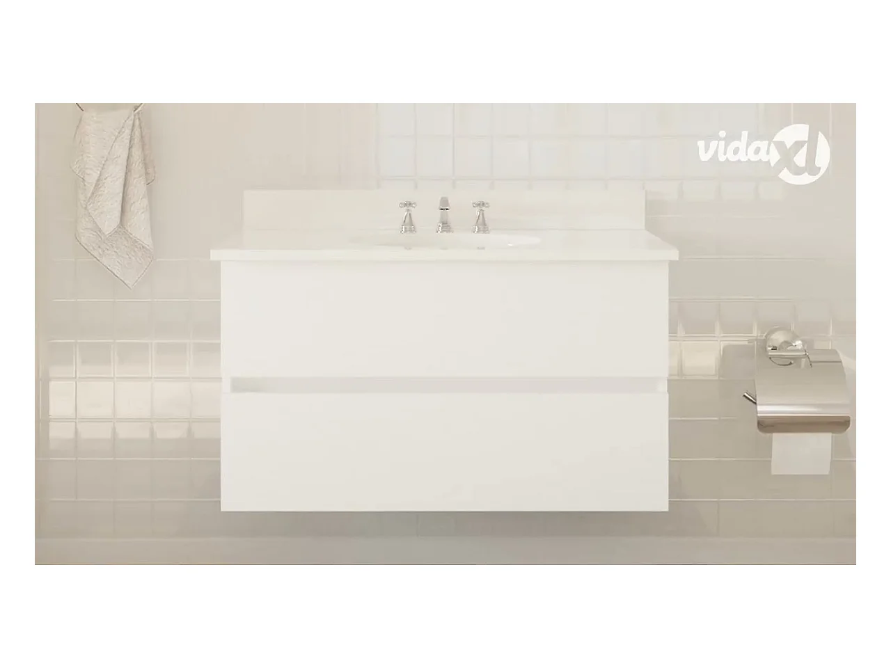 Armoire d'évier Blanc 80x38,5x45 cm Bois d'ingénierie