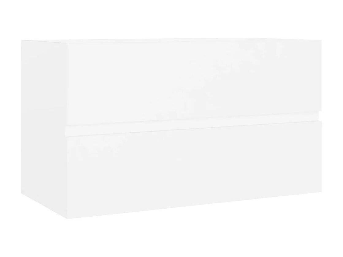 Armoire d'évier Blanc 80x38,5x45 cm Bois d'ingénierie