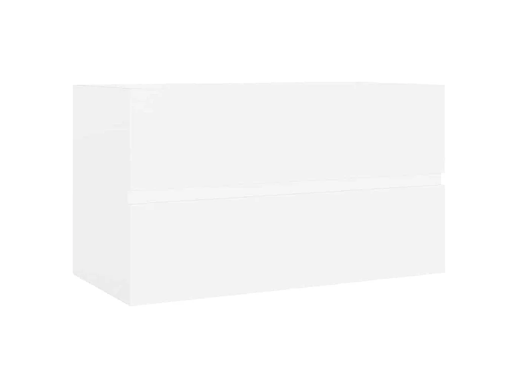 Armoire d'évier Blanc 80x38,5x45 cm Bois d'ingénierie