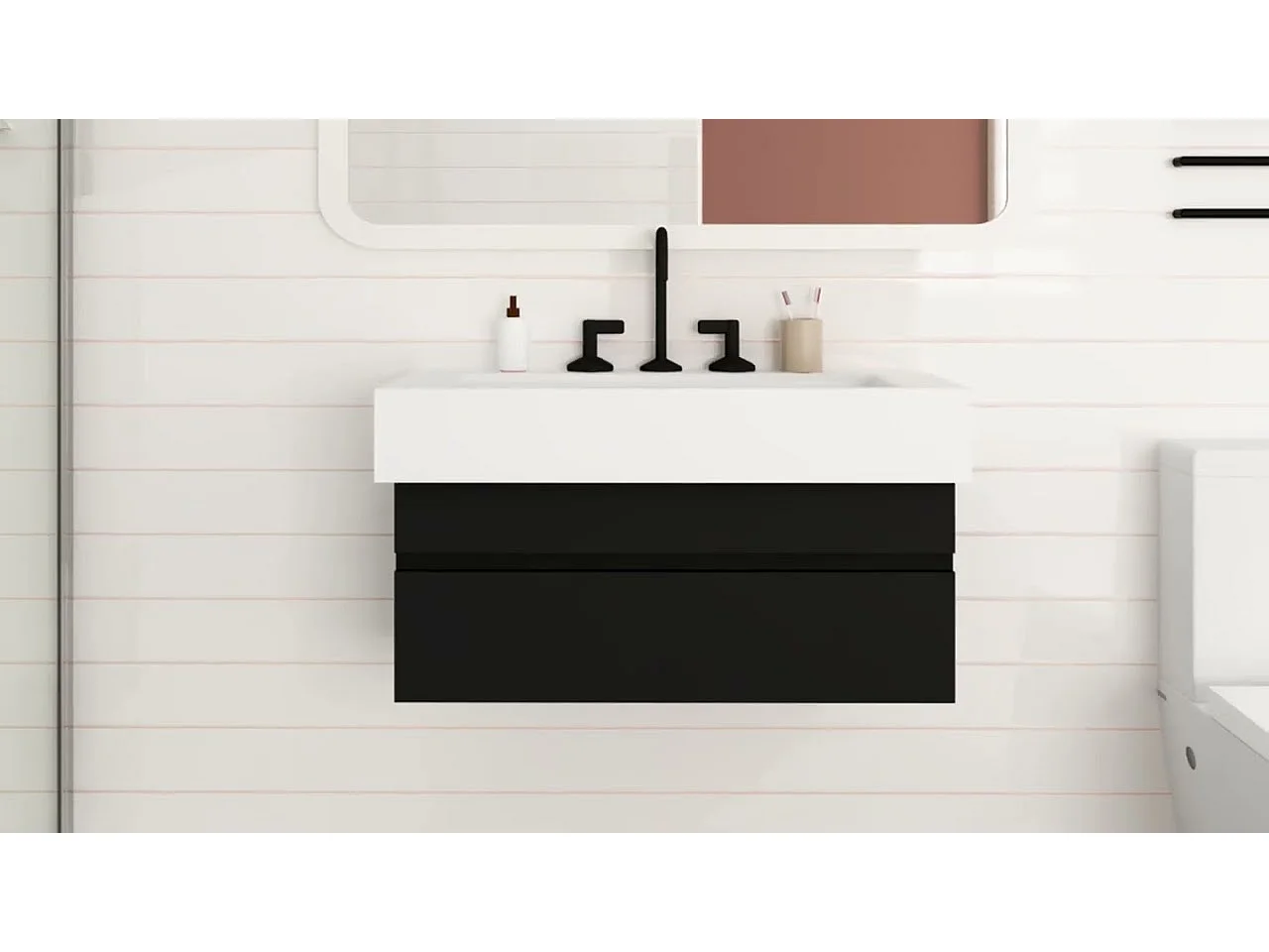 Armoire d'évier Noir 90x38,5x45 cm Bois d'ingénierie