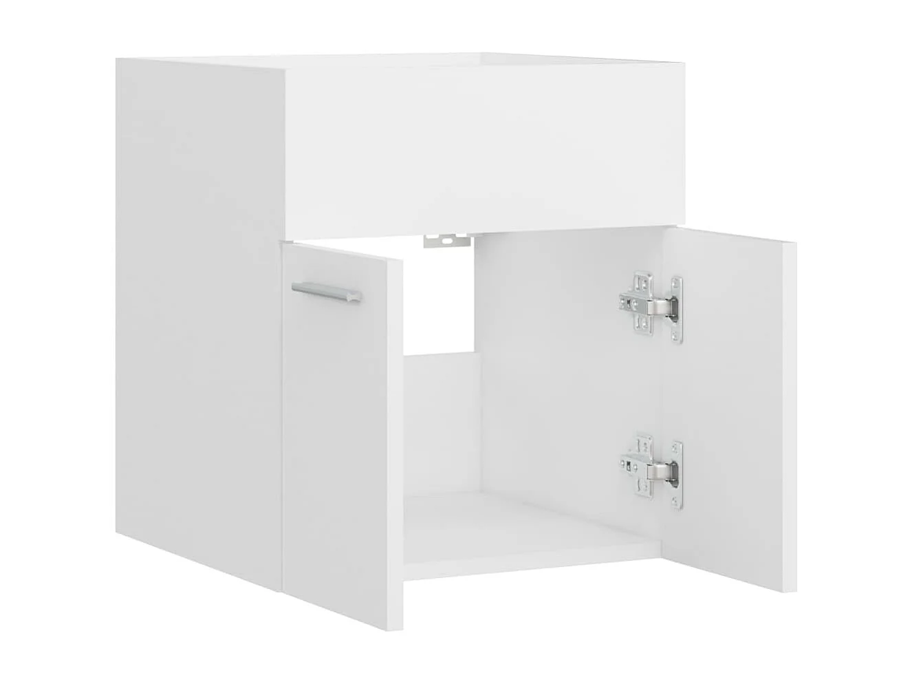 Armoire d'évier Blanc 41x38,5x46 cm Bois d’ingénierie