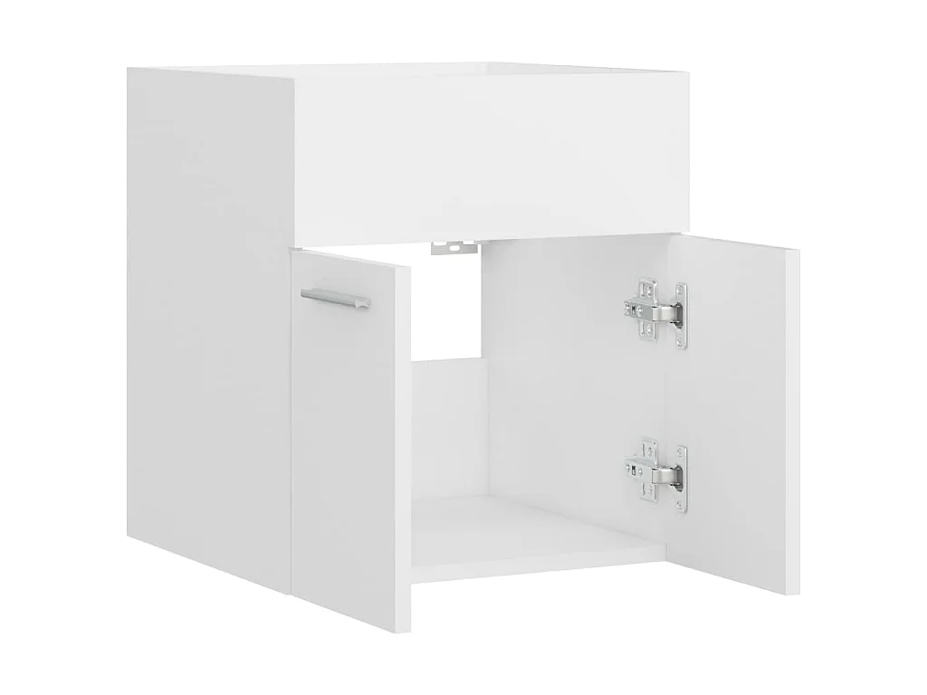 Armoire d'évier Blanc 41x38,5x46 cm Bois d’ingénierie