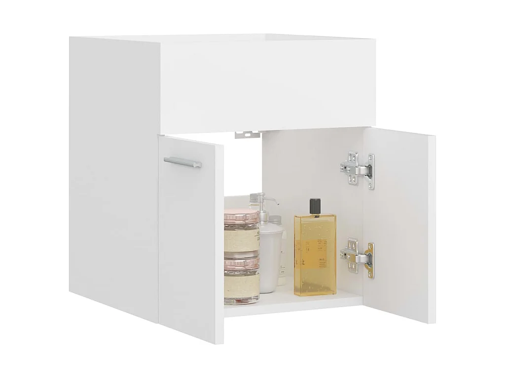 Armoire d'évier Blanc 41x38,5x46 cm Bois d’ingénierie