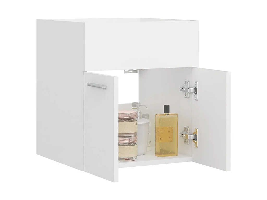 Armoire d'évier Blanc 41x38,5x46 cm Bois d’ingénierie