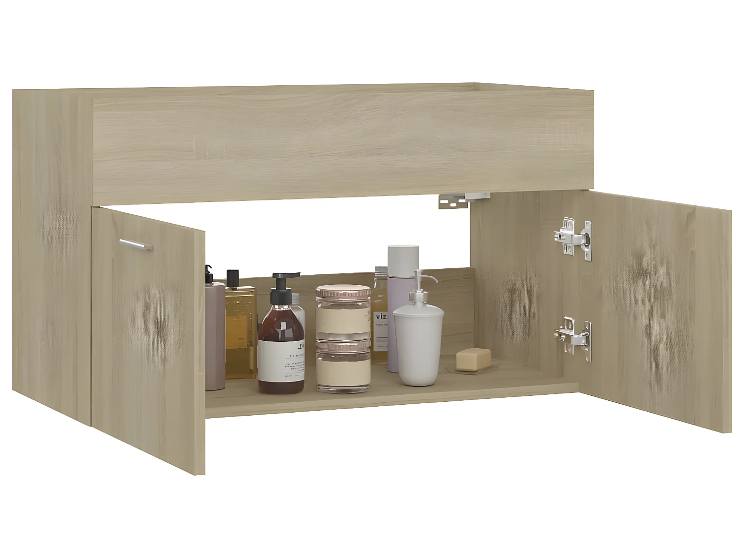 Armoire d'évier Chêne sonoma 80x38,5x46 cm Bois d’ingénierie