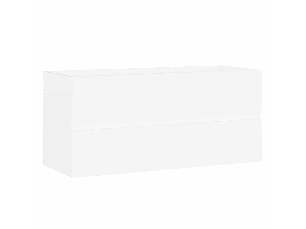Armoire d'évier Blanc 100x38,5x45 cm Bois d'ingénierie