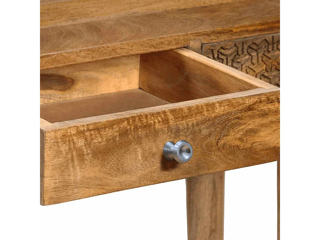 Tavolo Consolle in Legno Massello di Mango 102x30x79 cm