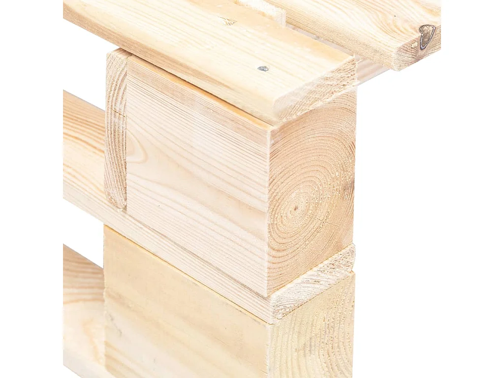 Repose-pied palette de jardin bois