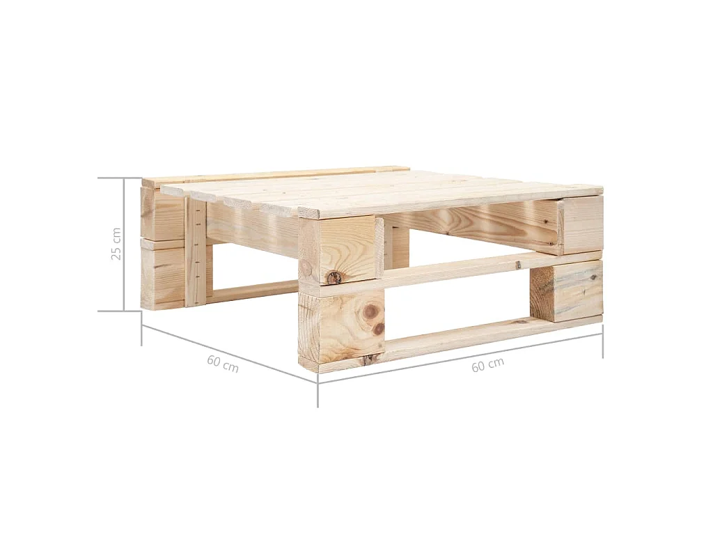 Outdoor-Ottomane Paletten Holz