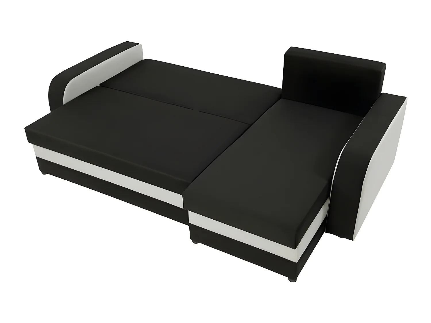 Canapé d'angle convertible KRISTO en velours côtelé gris