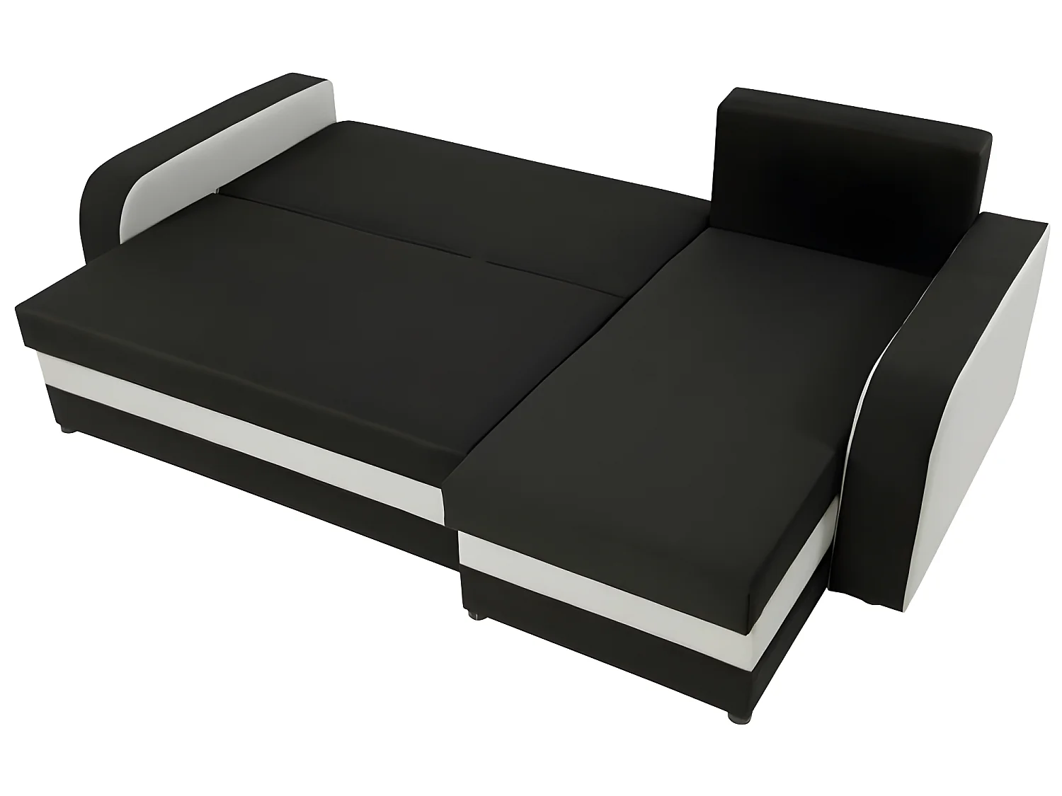 Canapé d'angle convertible KRISTO en velours côtelé gris