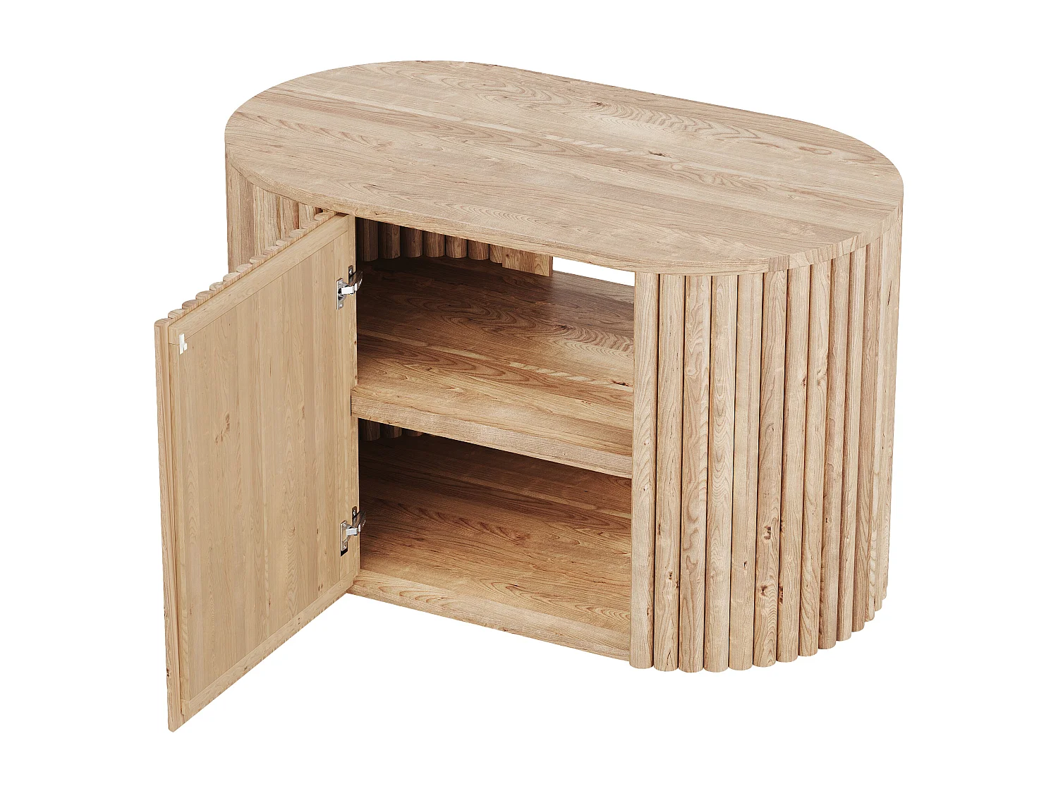 Mobile sotto lavabo sospeso 90 cm in Teak - TOWARI