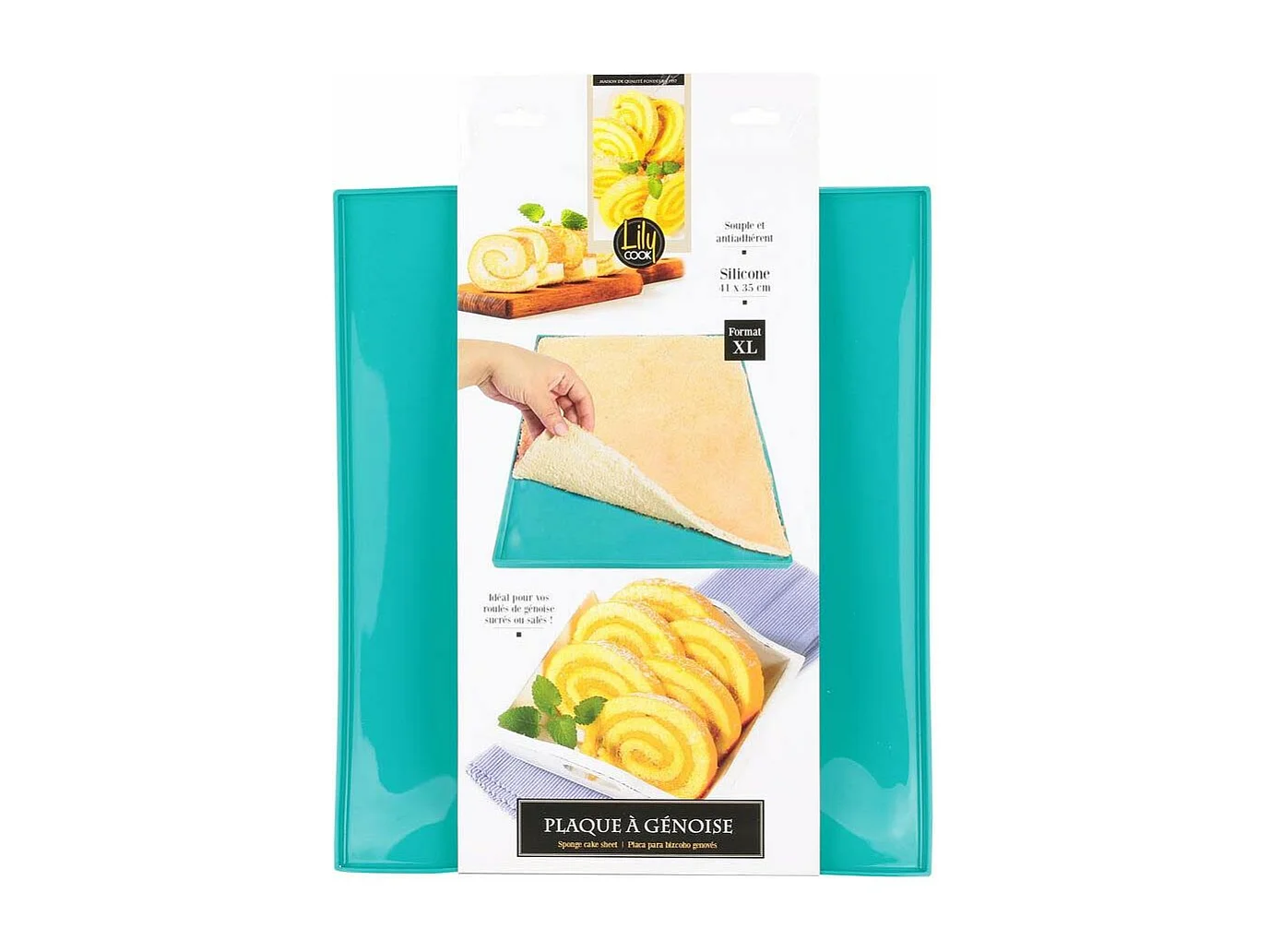 Plaque à génoise en polypropylène 41x35 cm