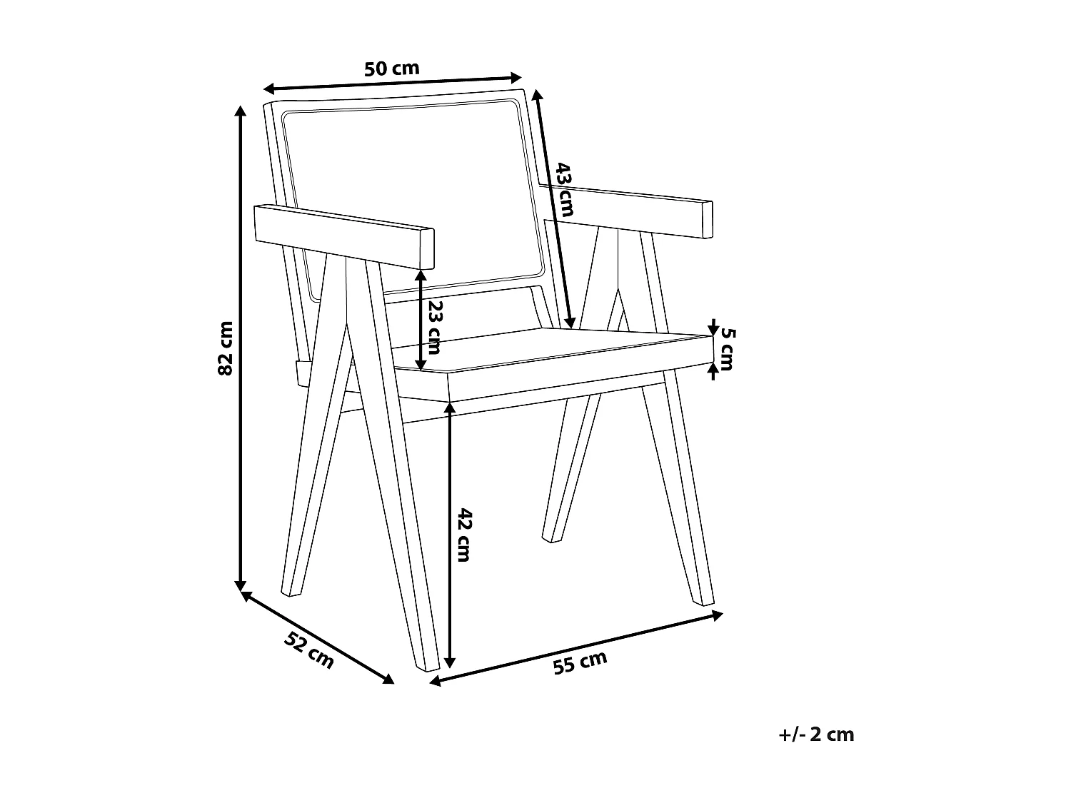 Chaise de salle à manger WESTBROOK Bois d'acajou Marron foncé