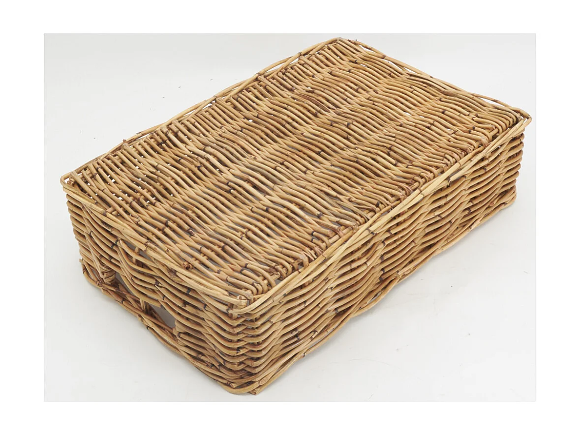 Manne rectangulaire en rotin L 60 cm