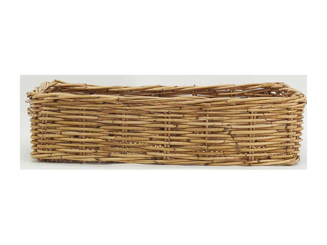 Manne rectangulaire en rotin L 60 cm