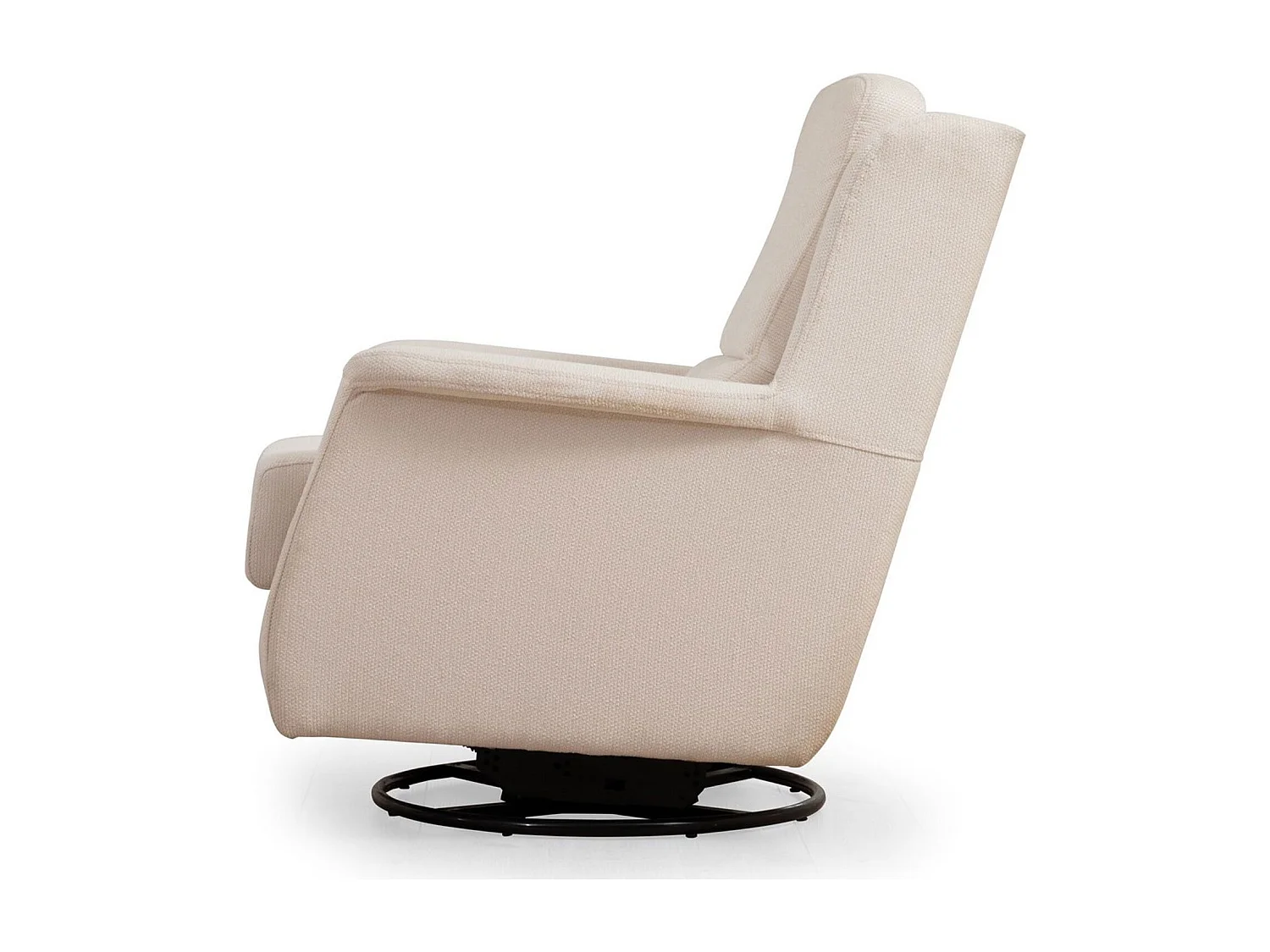 Sillón Altadena 371, Blanco, 82x100x100cm, Tapiz, Patas: Metal