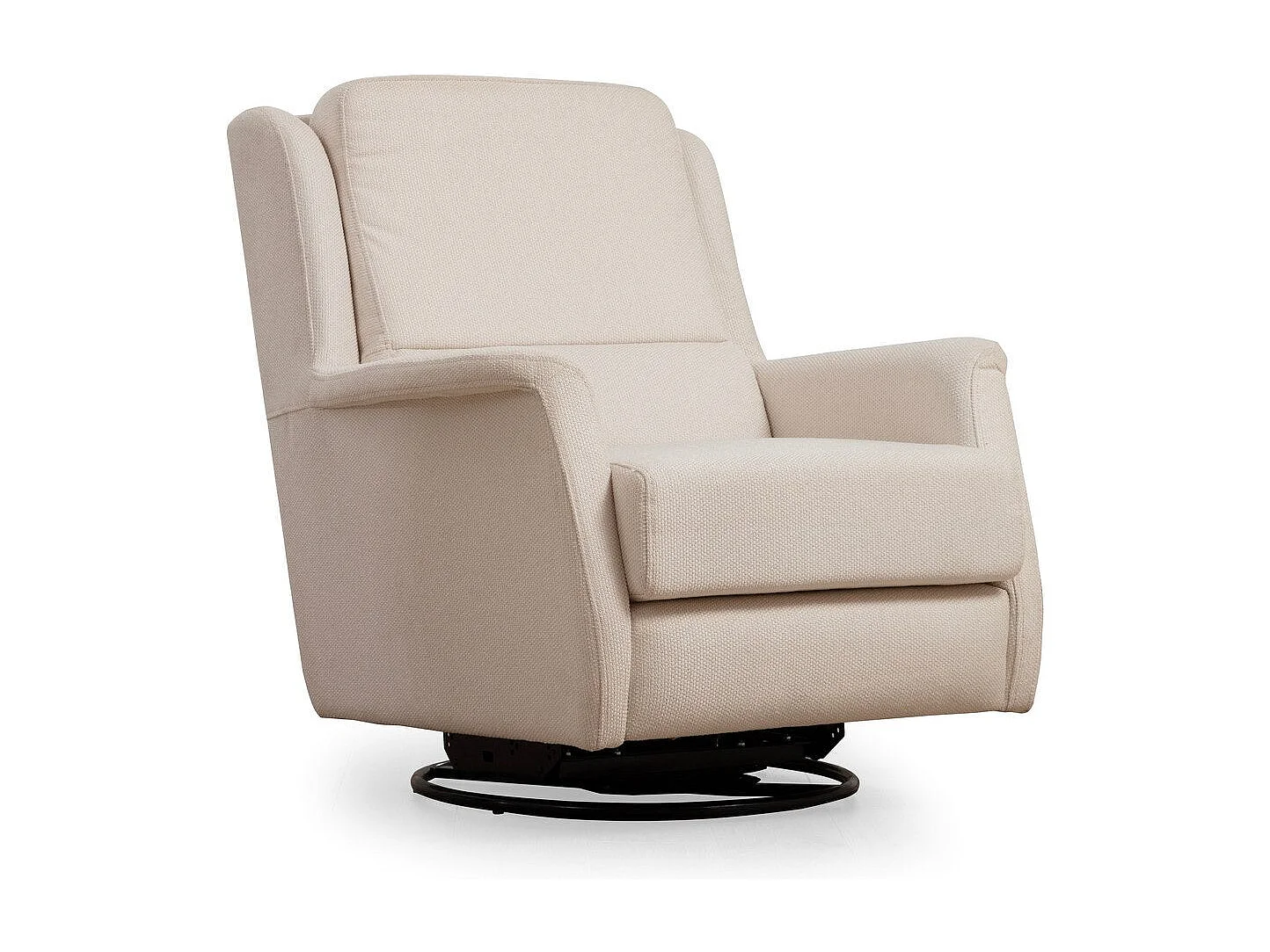 Poltrona Elegante, Branca, 100 cm x 100 cm x 82 cm | Estrutura em madeira de faia e aglomerado, 100% poliéster, lavável a seco | Elegante e funcional