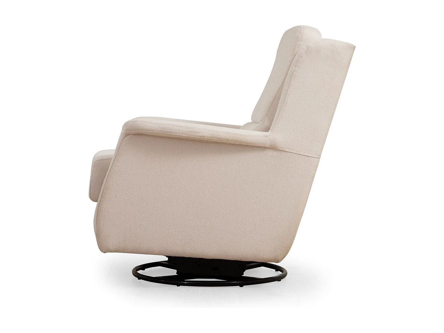 Poltrona Elegante, Branca, 100 cm x 100 cm x 82 cm | Estrutura em madeira de faia e aglomerado, 100% poliéster, lavável a seco | Elegante e funcional