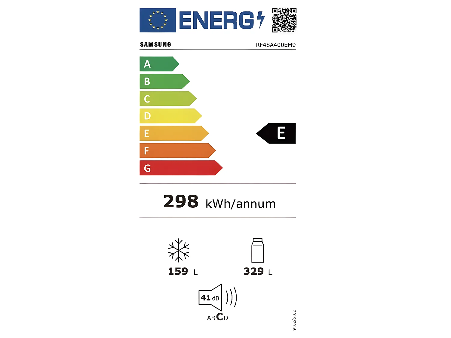 Samsung Réfrigérateur américain  91cm 488l nofrost inox - RF48A400EM9
