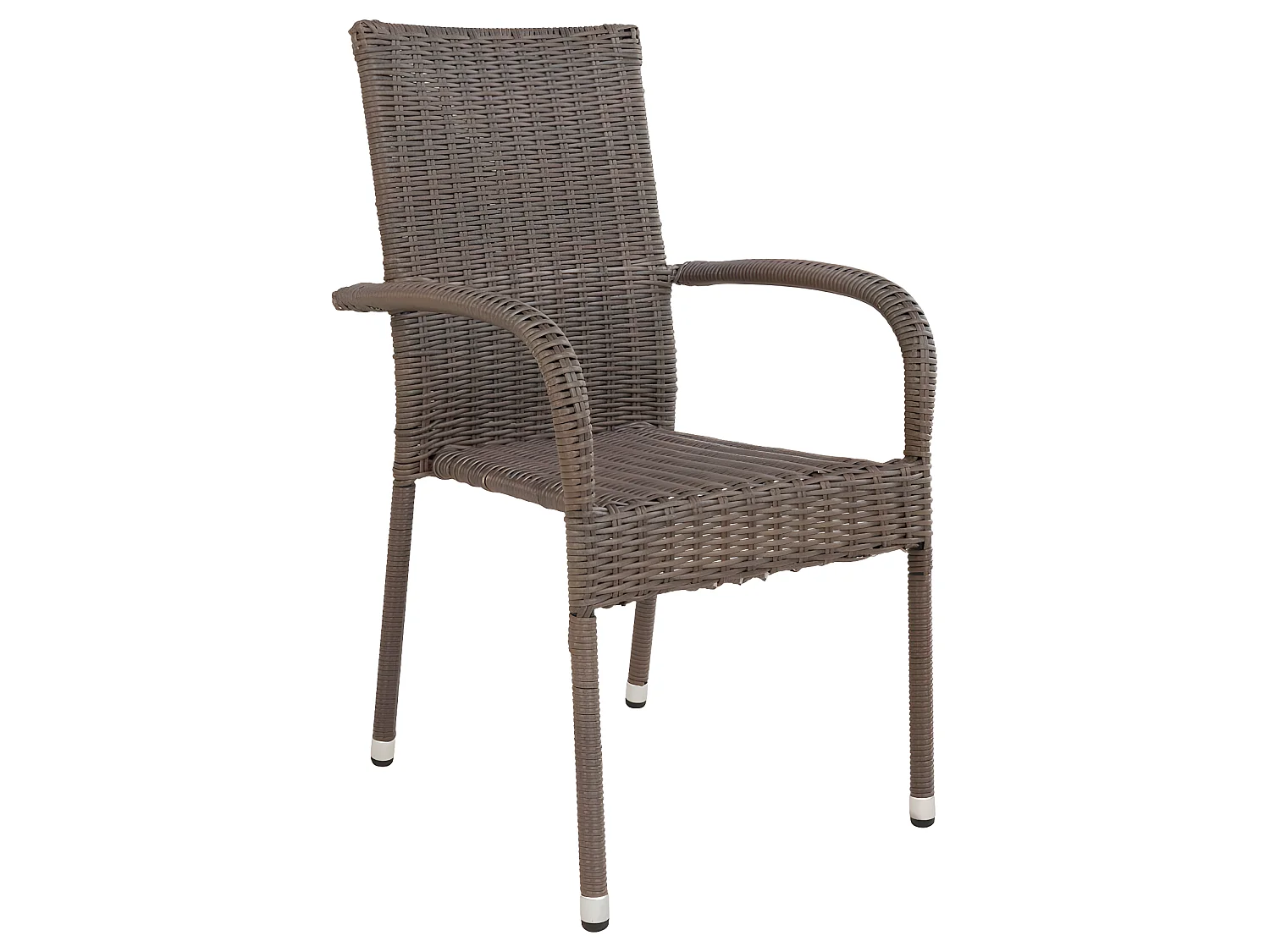 Poser Chaise de jardin sans coussin gris.