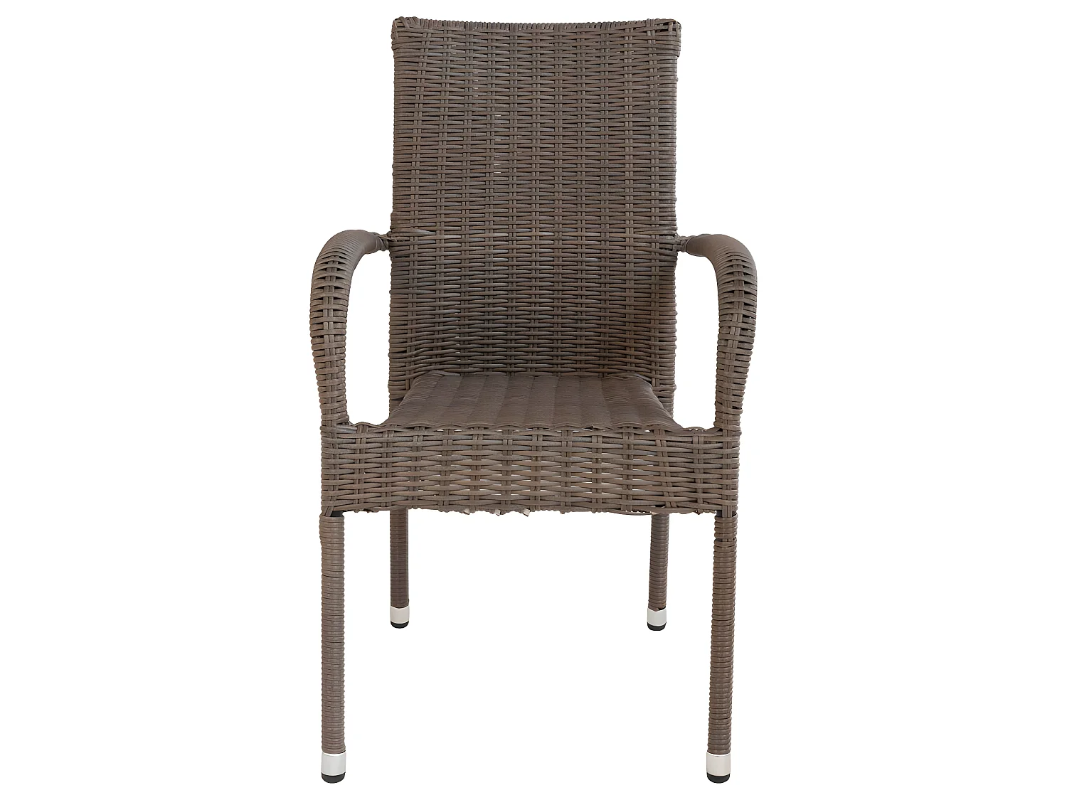 Poser Chaise de jardin sans coussin gris.