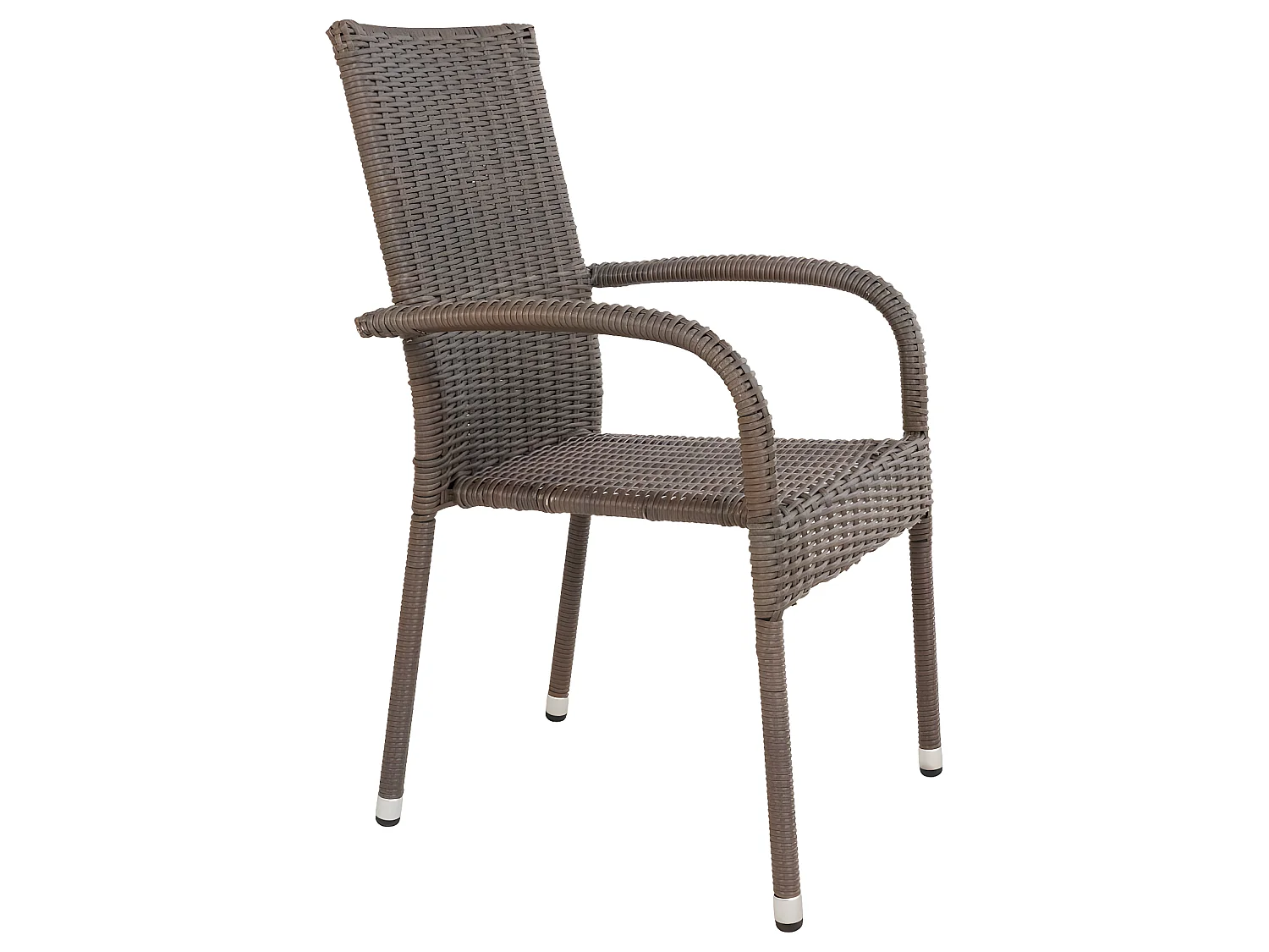 Poser Chaise de jardin sans coussin gris.