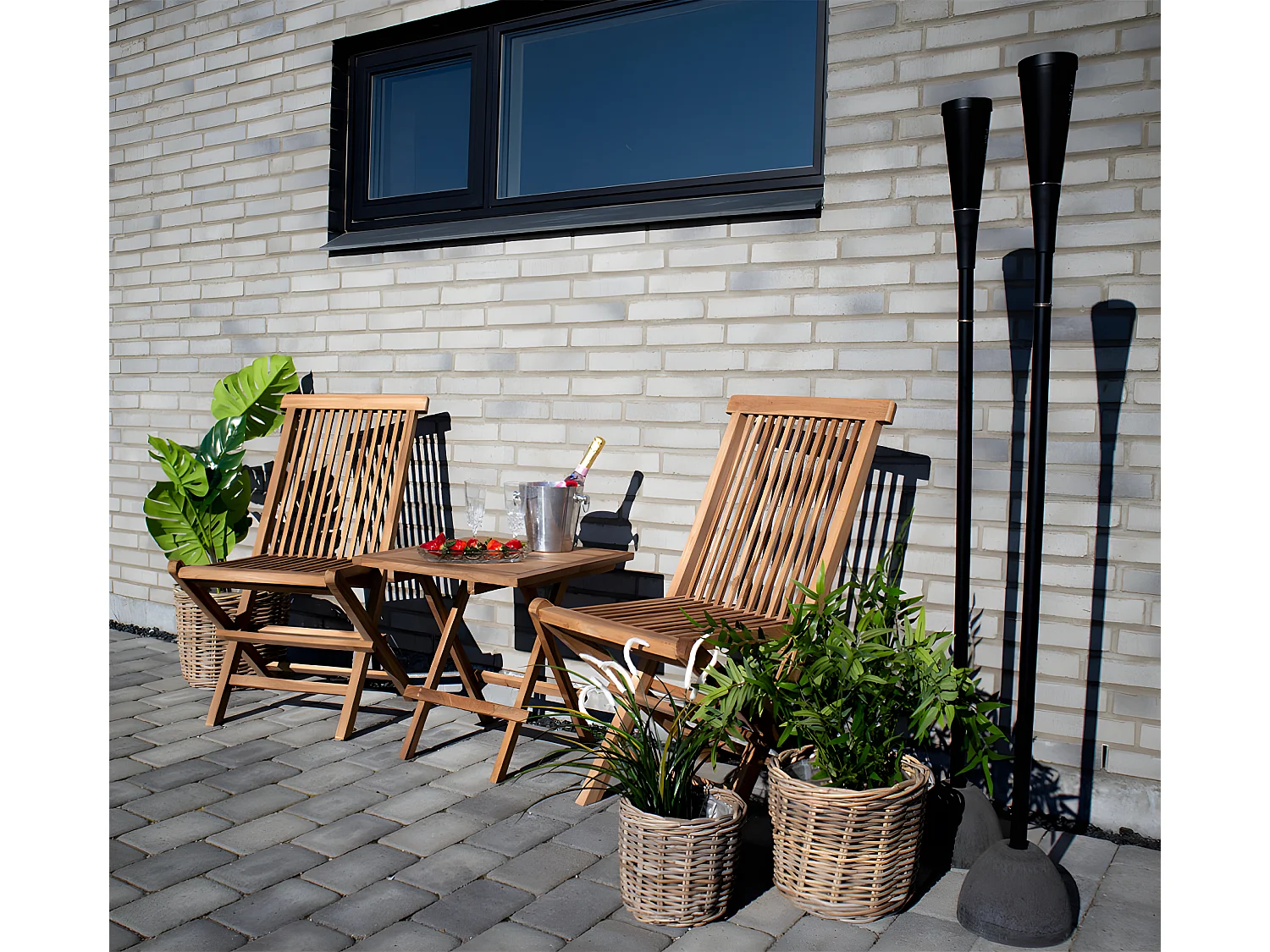 Torad Chaise de jardin en teck massif.