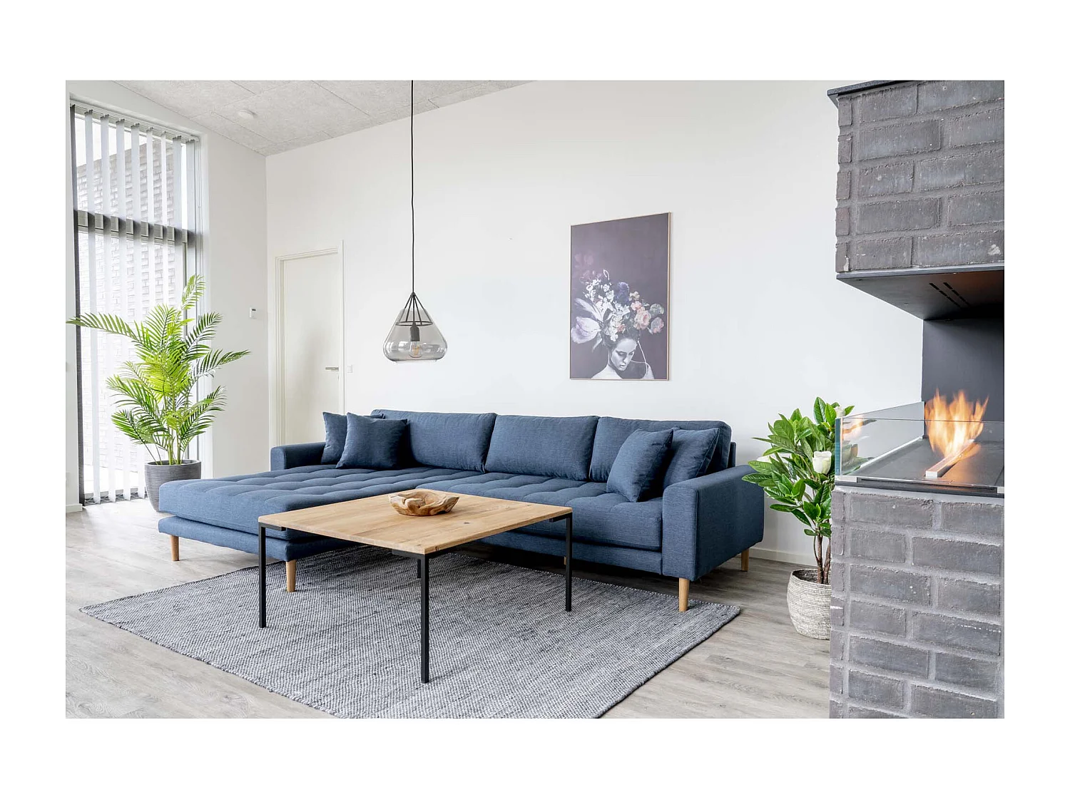 Lugano Table basse 90x90 cm, chêne huilé.