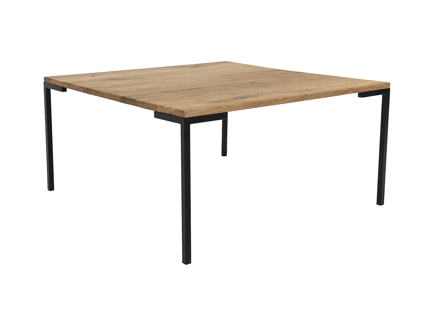 Lugano salontafel 90x90 cm eik geolied.