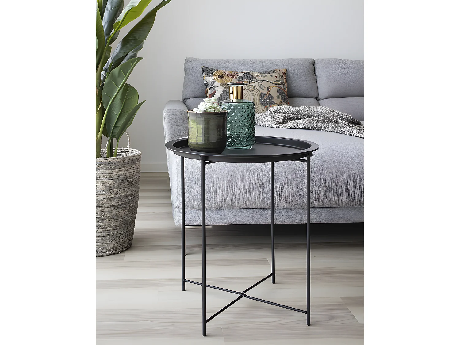 Baro Table basse d'angle, noir.