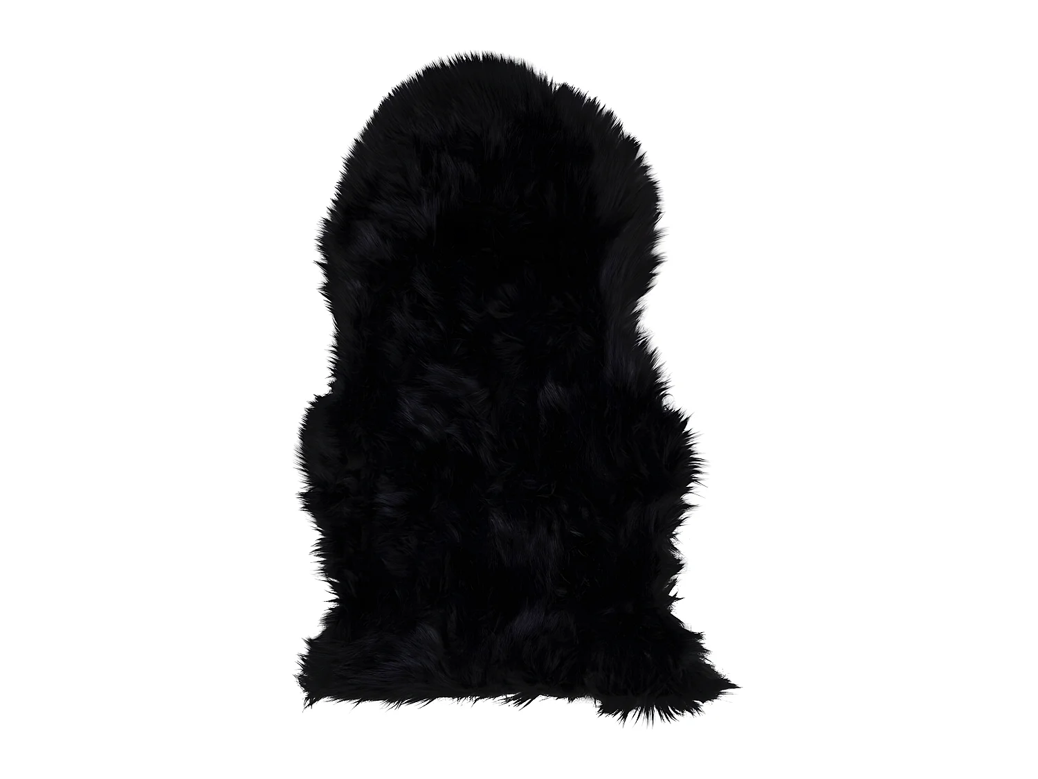 Laila Imitation peau de mouton 50x85 cm, noir.