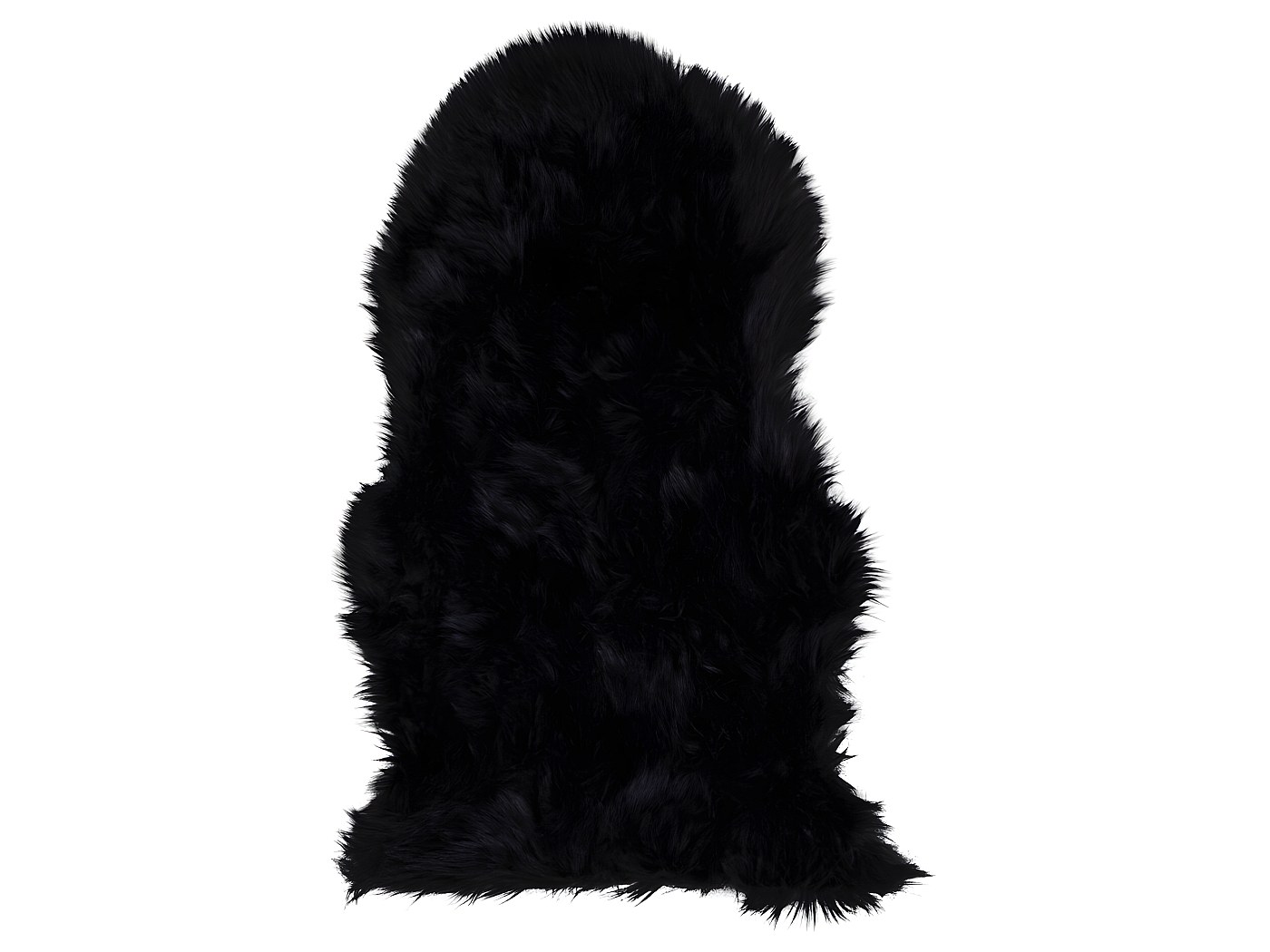 Laila Imitation peau de mouton 50x85 cm, noir.