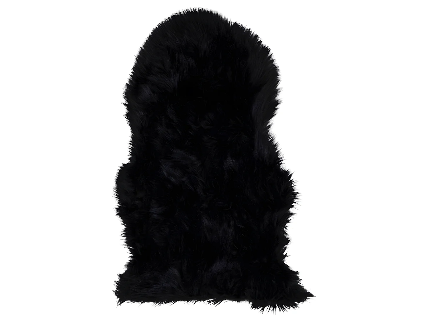 Laila Imitation peau de mouton 50x85 cm, noir.