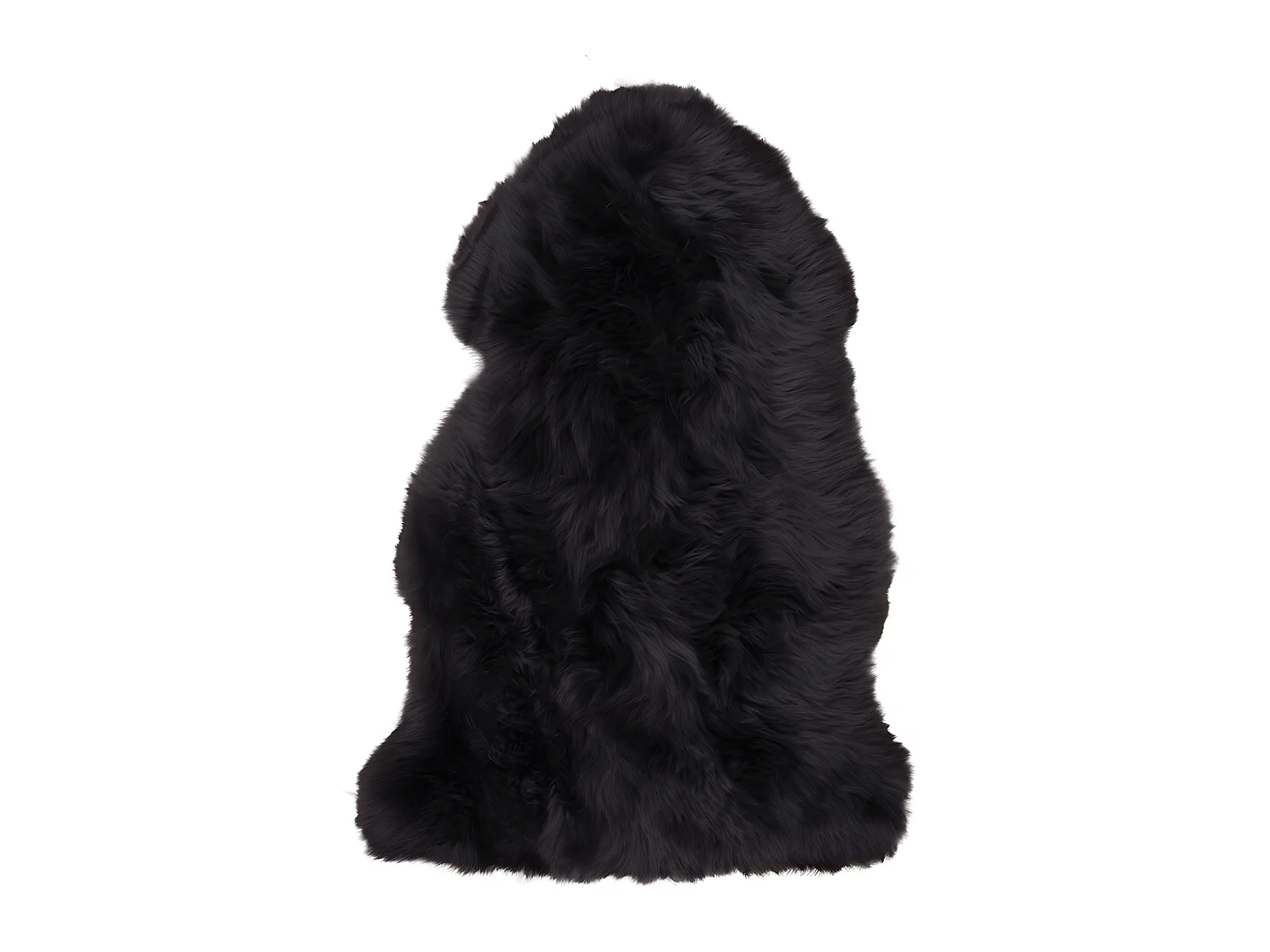 Lipo Peau de mouton véritable, noir.