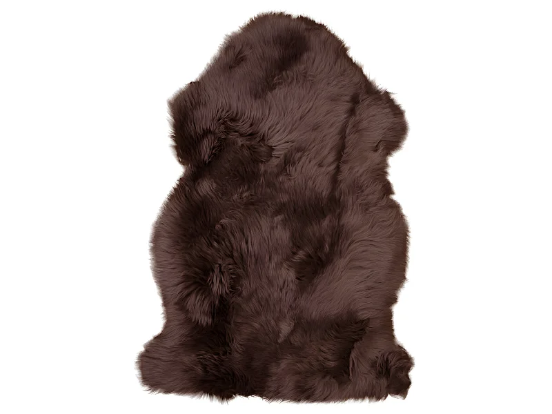 Lipo Peau de mouton véritable, brune.