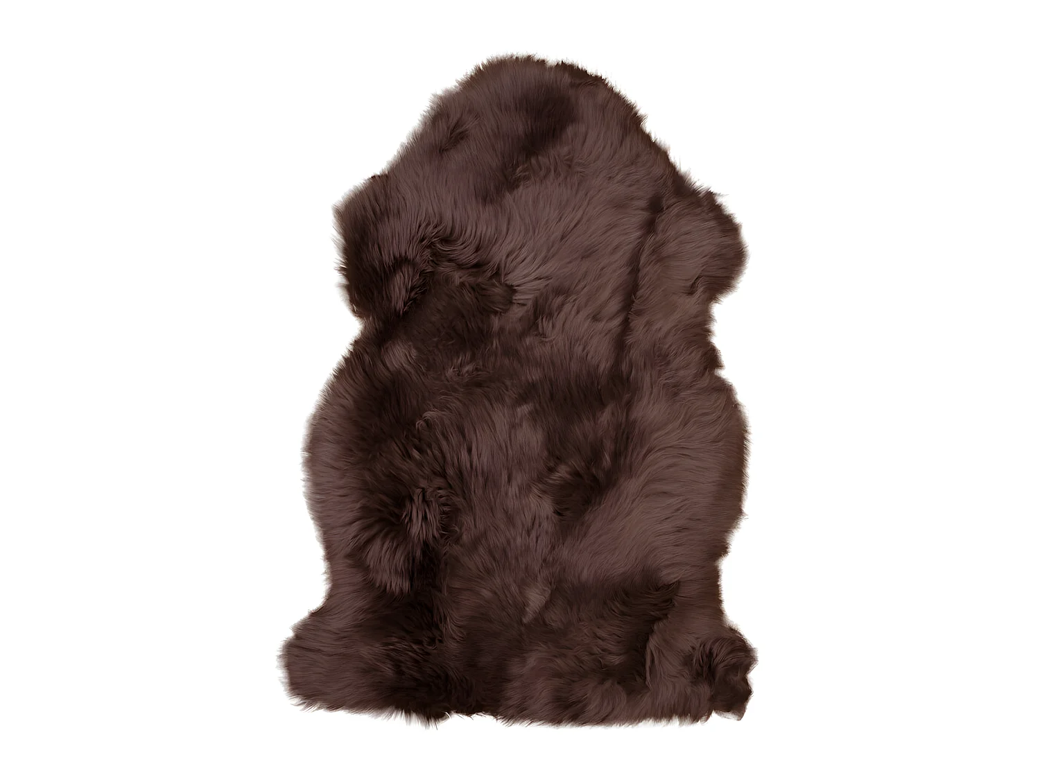 Lipo Peau de mouton véritable, brune.