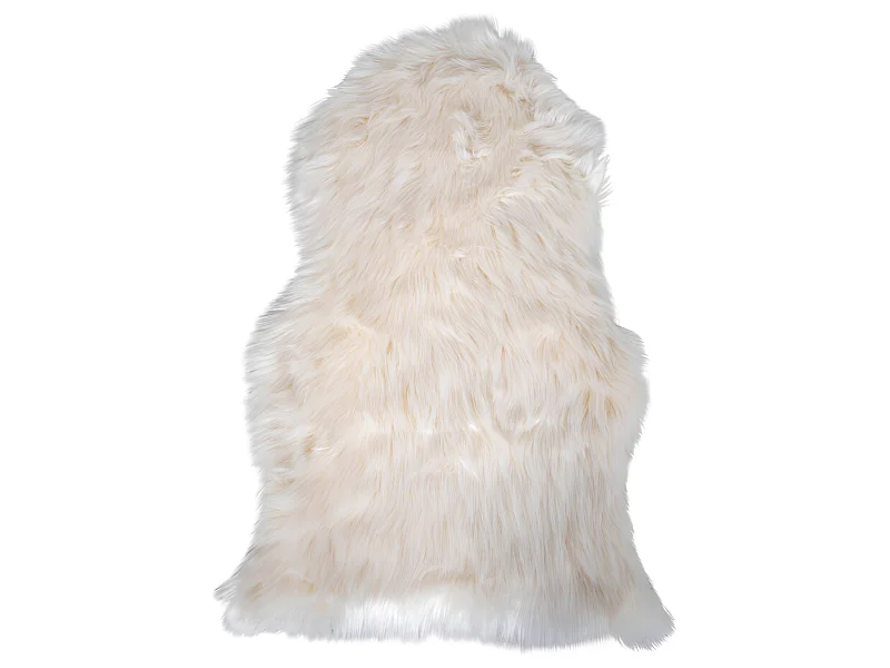 Laila lamsvel imitatie 50x85 cm, natuur.