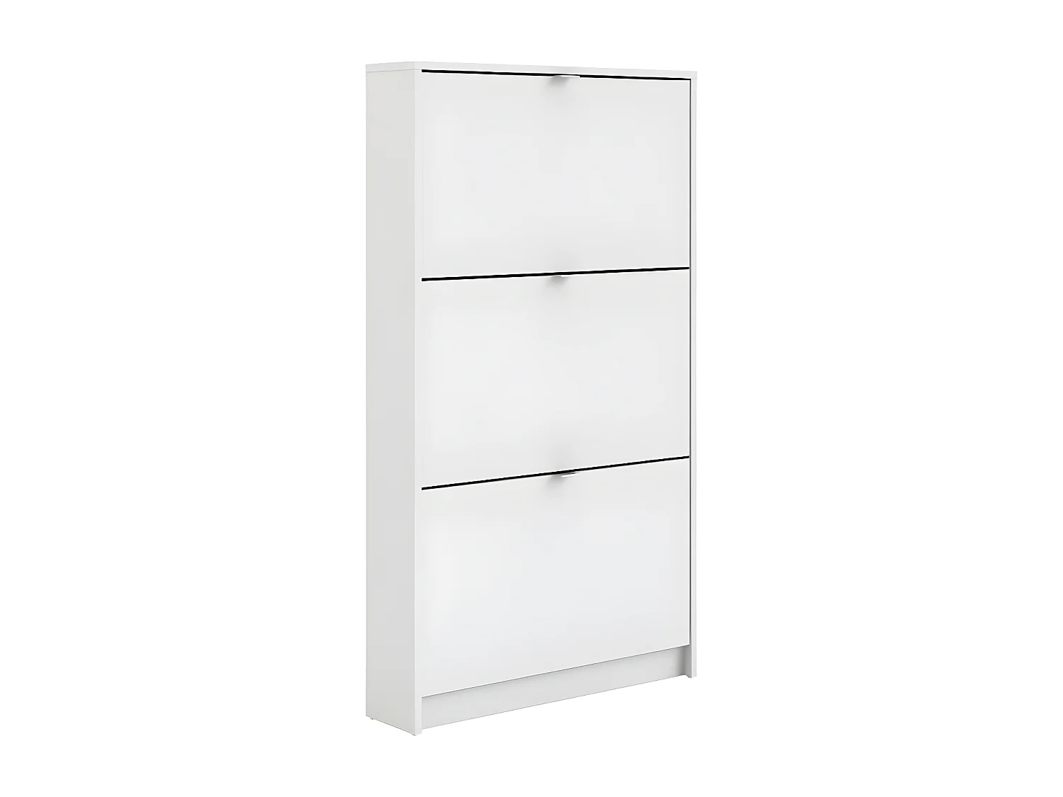 Shane schoenenkast 3 klapdeuren 1R wit.