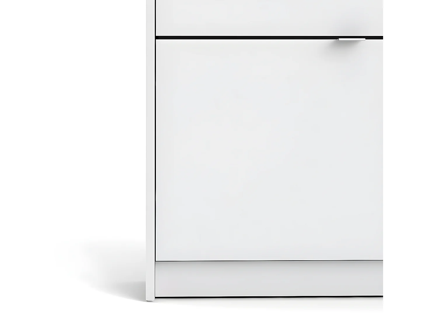 Shane schoenenkast 3 klapdeuren 1R wit.