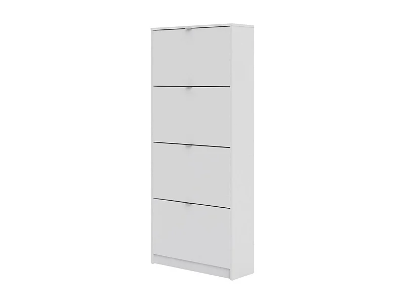 Shane Schuhschrank 4 Klapptüren 2R weiss.
