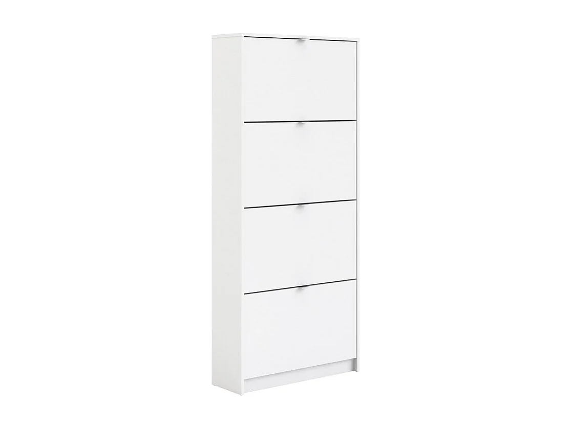 Shane Schuhschrank 4 Klapptüren 2R weiss.