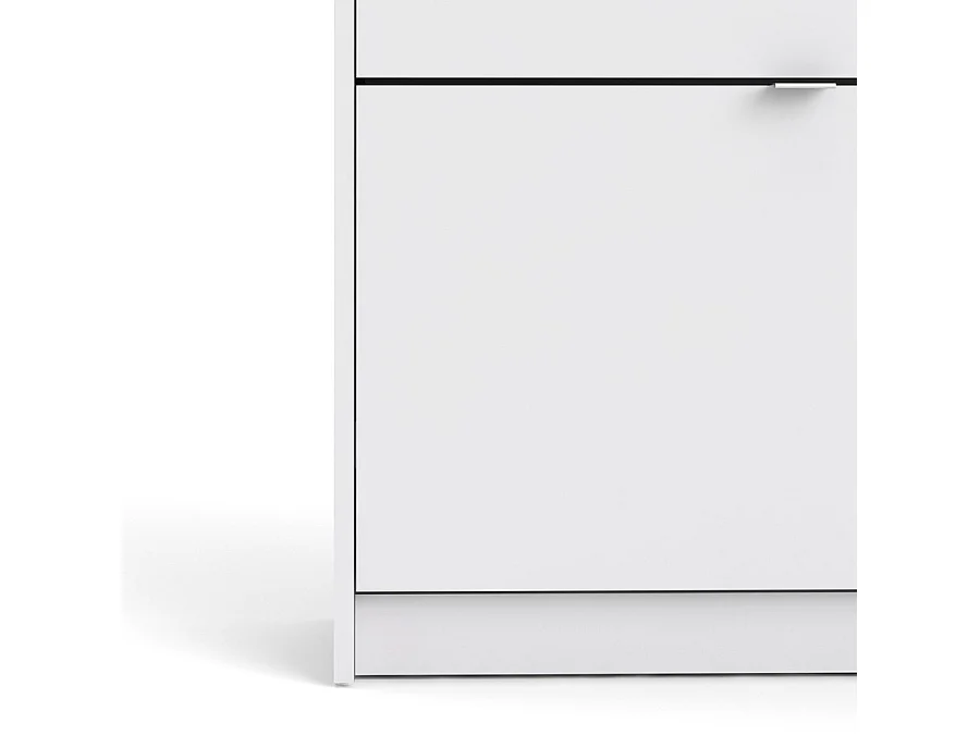 Shane Schuhschrank 4 Klapptüren 2R weiss.