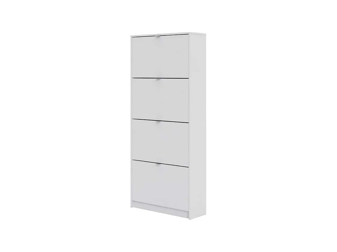 Shane Armoire à chaussures, 4 casiers, 2R, blanc.