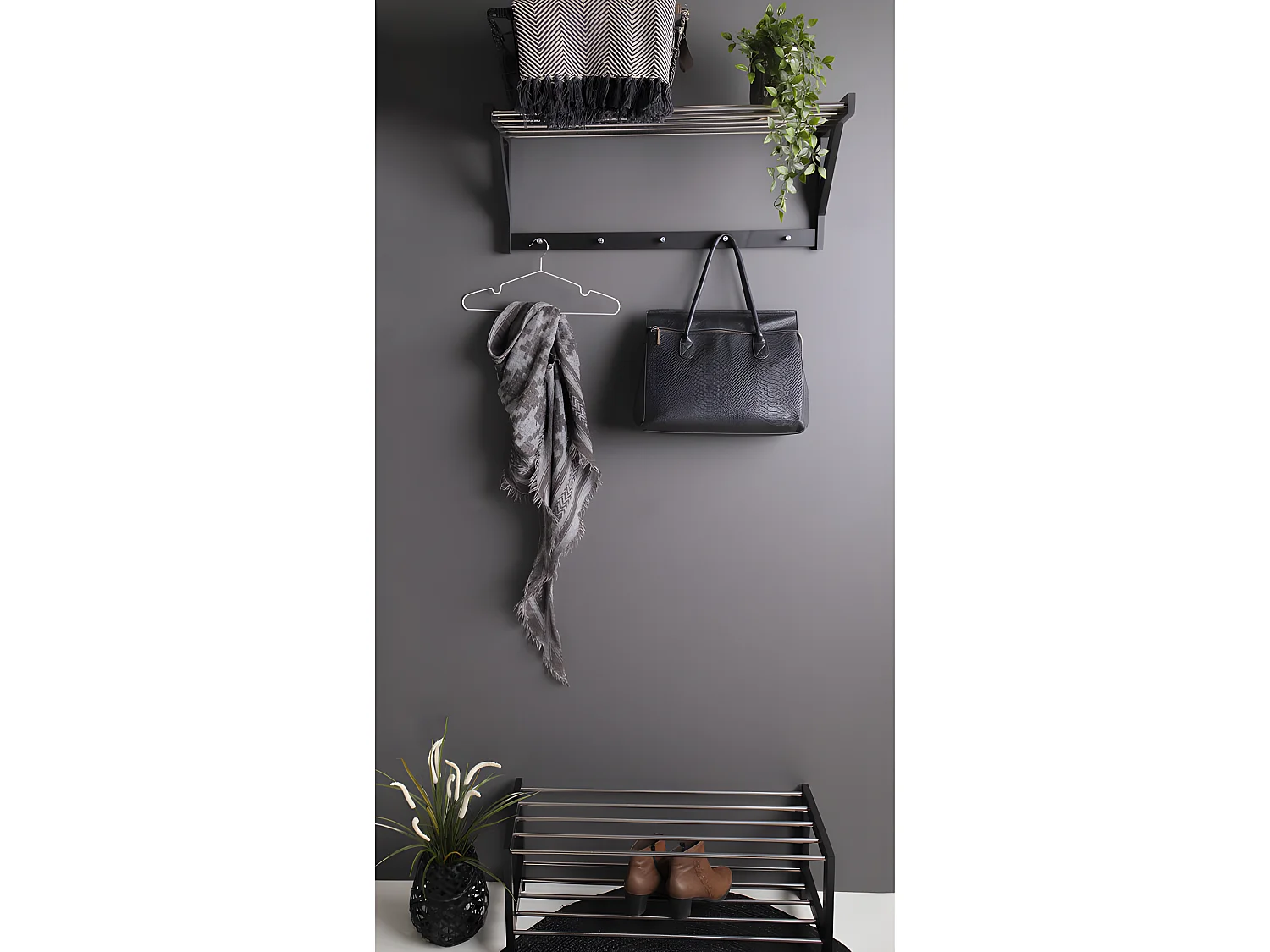 Paige Schuhschrank schwarz.