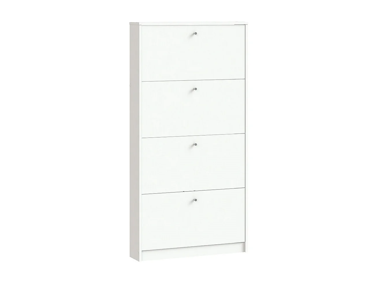 Schoenenkast wit mat 75x148x17 cm Escape.