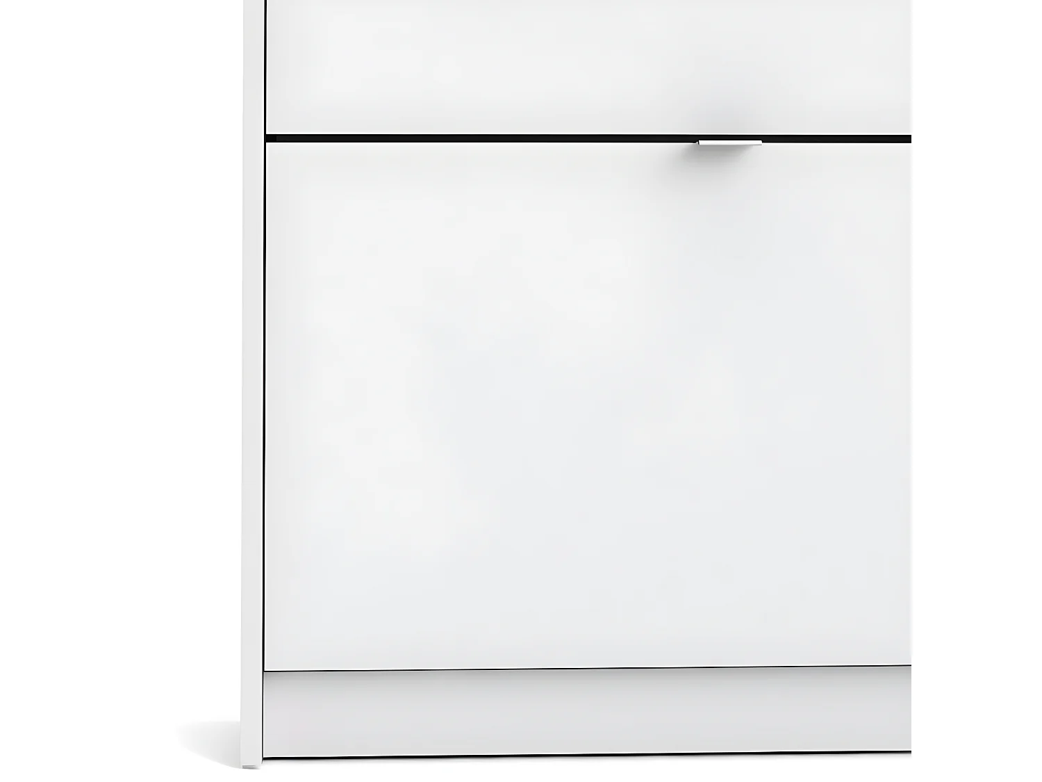 Shane schoenenkast 2 klapdeuren 1R wit.