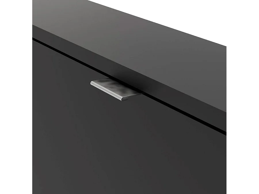 Shane Armoire à chaussures, 2 casiers, 1R, noir mat.