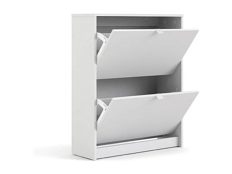 Shane Armoire à chaussures, 2 casiers, 2R, blanc.