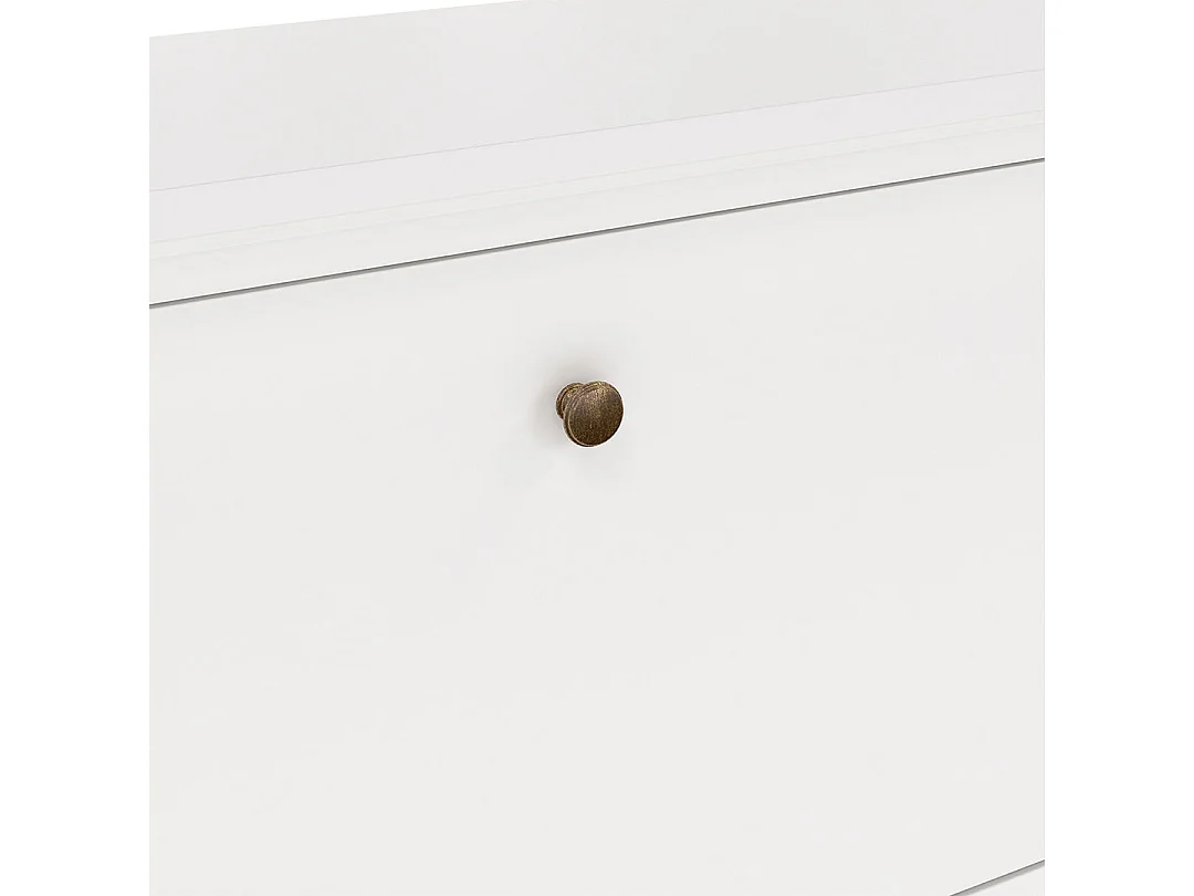 Venedig Armoire à chaussures avec 3 casiers blancs.